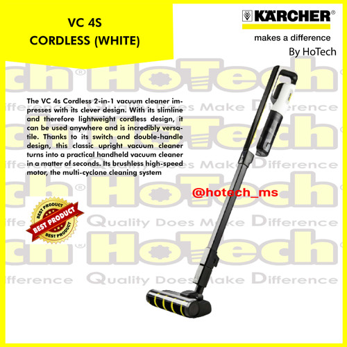 Karcher VC 4s Cordless (White) *SEA Handheld Vacuum Cleaner