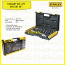 STANLEY | 86-477 Socket Set | Socket Set 1/2" Dr-12PT- Metric-27pcs