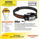 NICRON H 35 | Twin-engines Rechargeable Aluminium Headlamp 10W