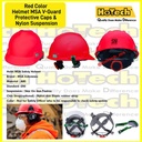 Safety Helmet SNI MSA Lokal Helm Proyek Plus Sarang Puter Fastrack Red