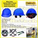 Safety Helmet SNI MSA Lokal Helm Proyek Plus Sarang Puter Fastrack Blu