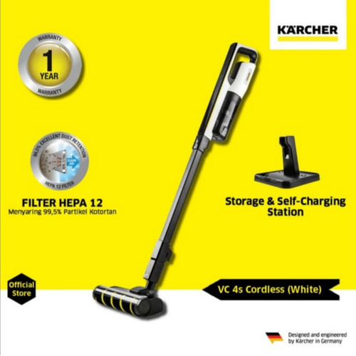 Karcher VC 4s Cordless (White) *SEA Handheld Vacuum Cleaner