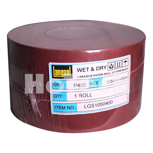 Kertas Amplas Roll | Langsol | Abrasive Cloth Roll, Waterproof P400/5R