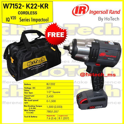 Ingersoll Rand Impactool 1/2" High Torque | IR-W7152K22 (Unit Only)