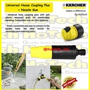 Karcher Spray Nozzle Mini + Connector Universal Hose Coupling