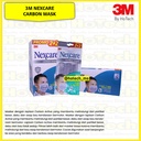 3M Nexcare Extra Carbon Masker 4 Ply | Makser 3M Nexcare 1 Box