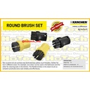 KARCHER ROUND BRUSH SET FOR STEAM CLEANER