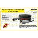 Karcher High-pressure hose 2 x EASY Lock DN 6 300 bar 10 m ANTI Twist