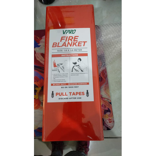 Fire Blanket | VPRO | 1.8 meter x 1.8 meter/Lembar | Pemadam Kebakaran
