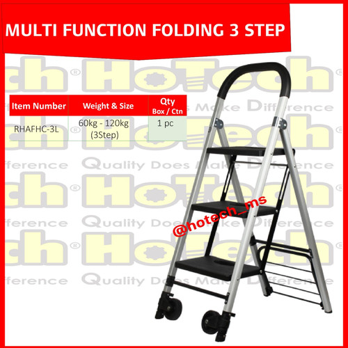 Multi Function Folding 3 Step | TANGGA SERBA GUNA | TROLLEY SERBA GUNA