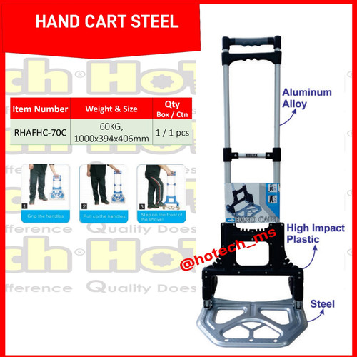 Hand Cart, Steel 60 Kg | ALAT ANGKUT BARANG KAPASITAS 60 KG | Trolley