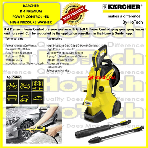 Alat Cuci Mobil & Motor | Karcher K 4 Full Control | High Pressure