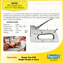 RAPID Gun Tacker Staples Tembak Rapid Jok Kulit Motor ASLI R-34