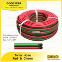 HoTech | Premier Twin Hose | 1/4" x3/8" @ 100 Mtr / Roll Red & Green