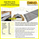 ESAB | Size 2.5mm x 350mm | Welding Electrode | 20kgs| Weld 7018L