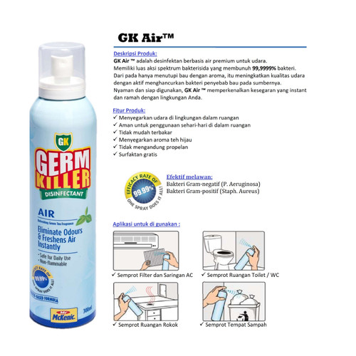 Mr McKenic | MC-DG8312(2)-AL30P | Germ Killer Disinfectant | 300 ml