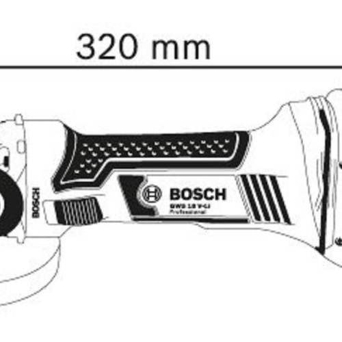 BOSCH GWS 180-LI (SOLO) | Cordless Angle Grinder | UNIT ONLY