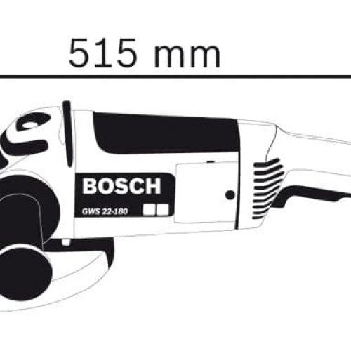 BOSCH Large Angle Grinder GWS 2200-180 | Mesin Gerinda 7" GWS 2200-180