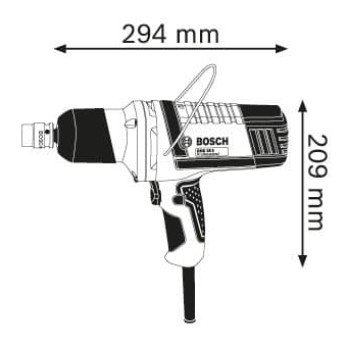 BOSCH | GDS 18 E | Kunci Impact Bosch GDS 18 E Professional