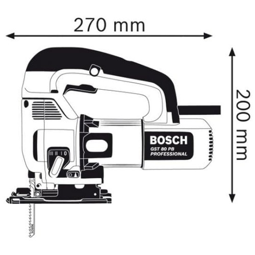 BOSCH | GST 80 PB | Gergaji ukir Bosch | Mesin Jig Saw Bosch GST 90 BE