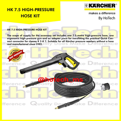 Karcher Extension Hose | HK 7.5 | High Pressure Hose Kit