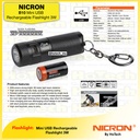 NICRON B 10| USB Rechargeable Mini Flash Light | 200 Lumen Senter LED