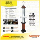 NICRON WL 82 | Rechargeable Worklight | 4watt Senter Proyek