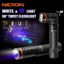 NICRON Flashlight B75 Twist Flashlight | B 75 Magnet 90° Rechargeable