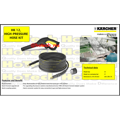 Karcher Extension Hose | HK 12 | High Pressure Hose Kit