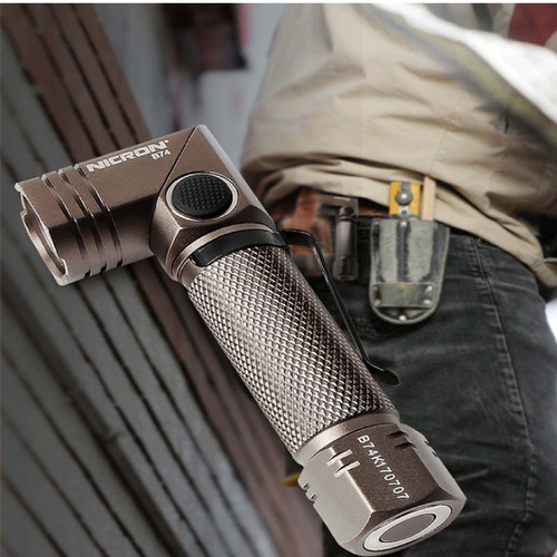 NICRON B 74 | Rechargeable Twist Flashlight With Magnet