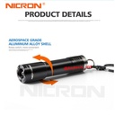 NICRON N1 | Mini Key Chain Flashlight 20 Lumen | Senter Mini