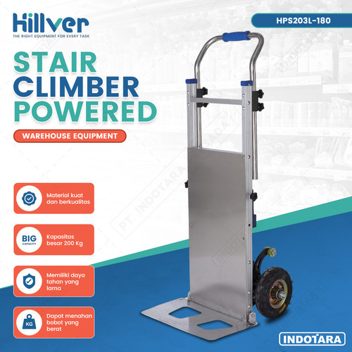 Electric Stair Climbing Hand Truck - Alat Pengangkat Barang/Galon Elektrik Hillver