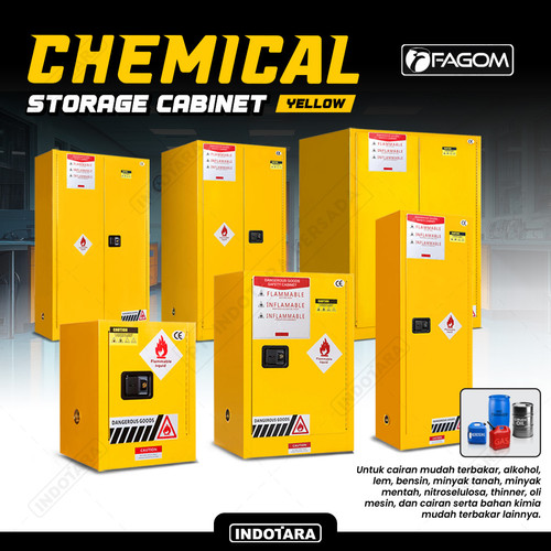 Lemari Penyimpanan Tahan Api untuk Cairan Mudah Terbakar / Safety Storage Cabinet for Flammable Liquid FAGOM