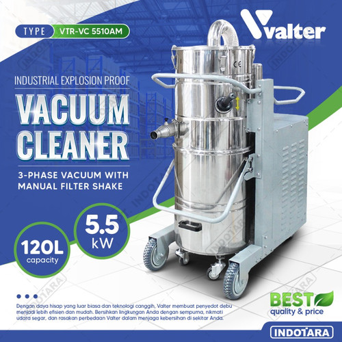 Industrial Vacuum Cleaner Wet & Dry Valter - AM Series (With Manual Filter Shaker)