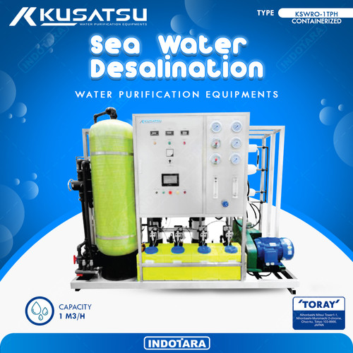 Sea Water Desalination Machine Kusatsu Kapasitas 1-3 Ton/Jam