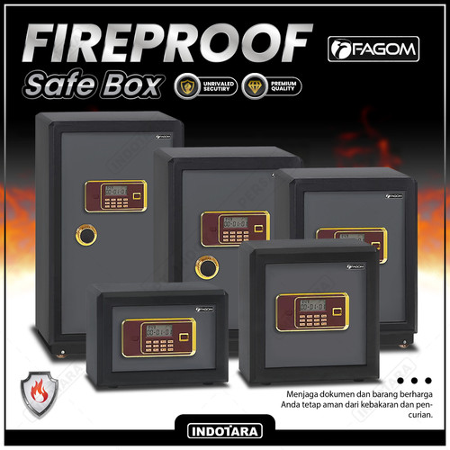 Kotak Brankas FAGOM Fireproof Safe Box Digital Lock - 3D Series