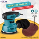 Paket Ngamplas 1-3 - Orion Electric Round Sander SER-850 - Water Blue