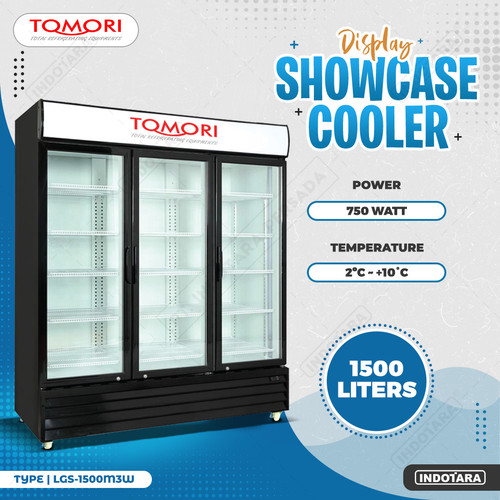 Tomori Display 3 Pintu / Showcase Cooler 1500 Liter LGS-1500M3W