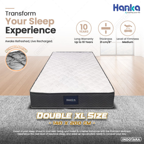 Kasur Spring Bed IN A BOX HANKA MEDIUM Ukuran 140X200 FREE BANTAL