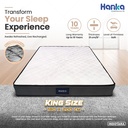 Kasur Spring Bed IN A BOX HANKA SOFT Ukuran 180X200 FREE BANTAL