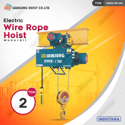 Electric Wire Rope Hoist 2 Ton Samsung Hoist SN02