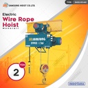 Electric Wire Rope Hoist 2 Ton Samsung Hoist SN02