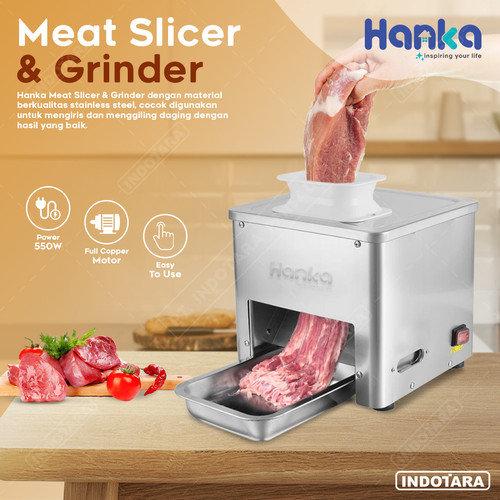 Meat Slicer & Grinder Pengiris Dan Penggiling Daging Manual Hanka