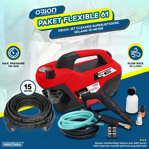 Paket Flexible 60-64 - Orion Superjet100SX - Selang 15 Meter