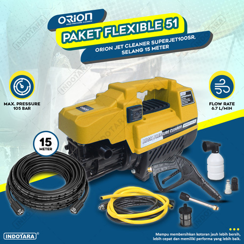 Paket Flexible 50-54 - Orion Superjet100SR - Selang 15 Meter