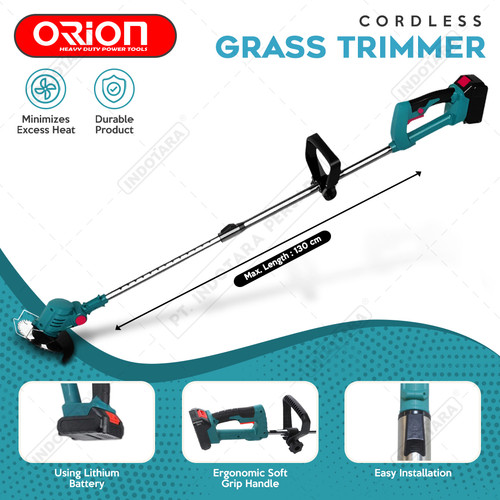 21V Mesin Potong Rumput Orion Cordless Grass Trimmer Pemotong Rumput