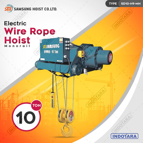Electric Wire Rope Hoist 10 Ton Samsung Hoist SD10
