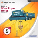 Electric Wire Rope Hoist 5 Ton Samsung Hoist SD05