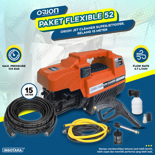 Paket Flexible 50-54 - Orion Superjet100SR - Selang 15 Meter
