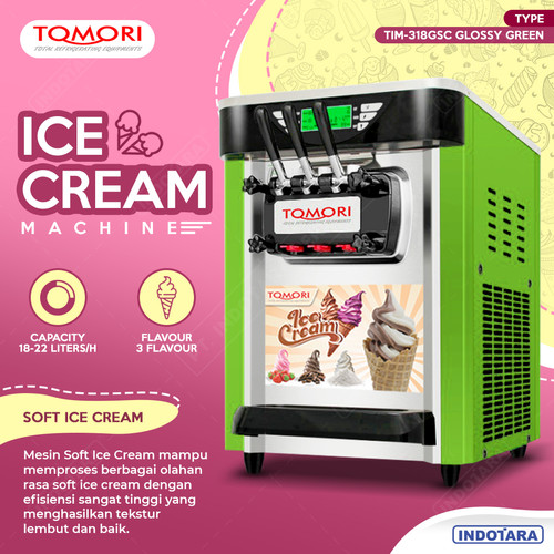 Mesin Pembuat Es Krim Soft / Soft Ice Cream Machine Tomori TIM-318GSC